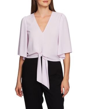 1.STATE Tie Front Blouse - White