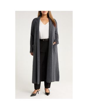 Nordstrom Wool & Cashmere Sweater Coat - Black