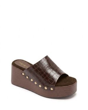 Therapy Australia Imani Round Toe Imani Platform Clog - Brown