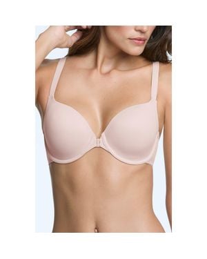 Dominique Intimates Talia Front Closure Racerback Seamless Everyday T-Shirt Bra - Brown