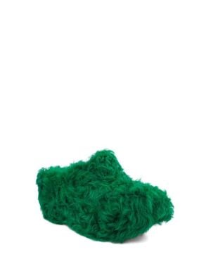 Zigi Fauna Genuine Shearling Platform Clog Slipper - Green