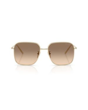 Prada 57Mm Square Sunglasses - Natural