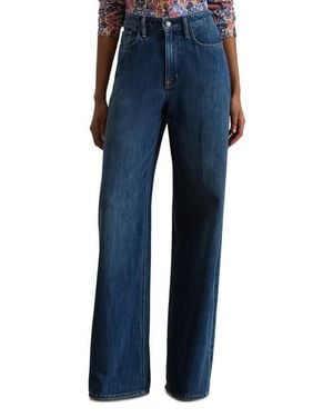 Ralph Lauren High Waist Wide Leg Jeans - Blue