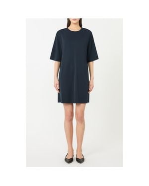 MM by Max Mara Pigna Jersey Shift Dress - Blue