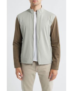 Johnnie-o Milano Water Repellent Zip Jacket - Gray