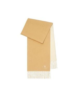 Burberry Knight Cashmere Scarf - White