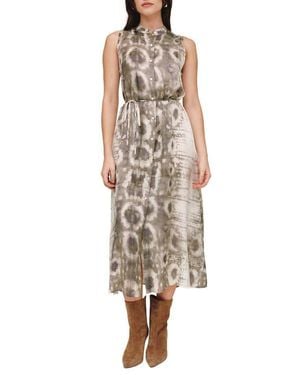 Bella Dahl Belted Sleeveless Maxi Dress - Natural