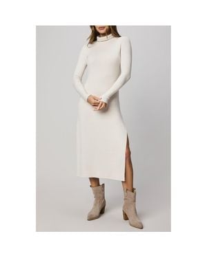 Splendid Rylee Turtleneck Long Sleeve Dress - Gray
