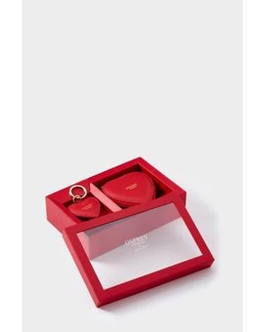 Osprey The Tilly Leather Heart Gift Set - Red