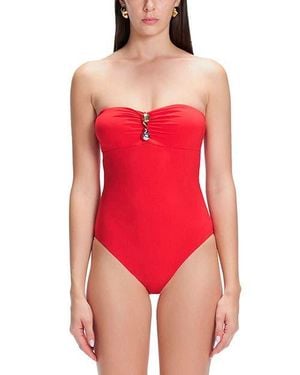 Moeva Zephyrine Bandeau Swimsuit - Red