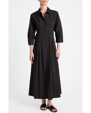 Santorelli Miley Midi Shirt Dress - Black