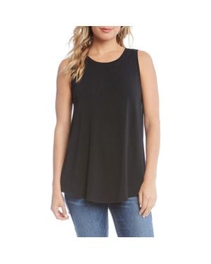 Karen Kane French Terry Tank - Black