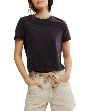 Free People Everyday Cotton T-Shirt - Black