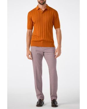 Mr Turk Kensington Short Sleeve Knit Polo - Yellow