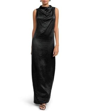 MARCELLA Senna Satin Gown - Black