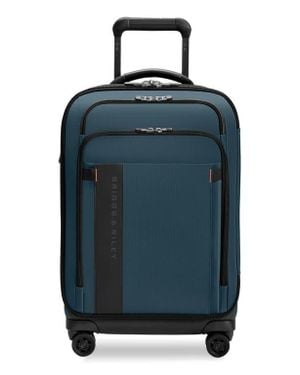Briggs & Riley Zdx Essential 22-Inch Expandable Carry-On Spinner Suitcase - Blue