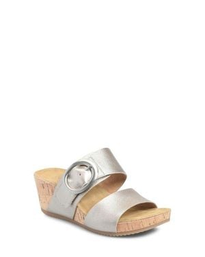 Comfortiva Elizabeth Platform Wedge Slide Sandal - Multicolor