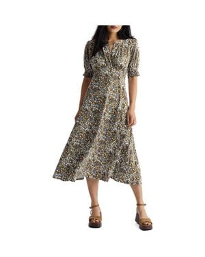 Seasalt Cornwall Fenil Floral Midi Dress - Brown
