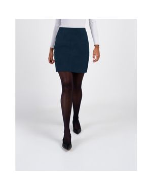 Kettlewell Hayden Suede Skirt - Blue