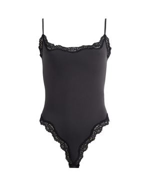 Skims Fits Everybody Lace Cami Bodysuit - Black