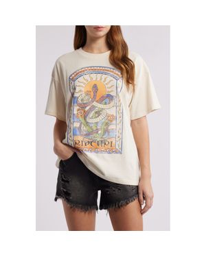 Rip Curl Luz Solar Heritage Cotton Graphic T-Shirt - Gray