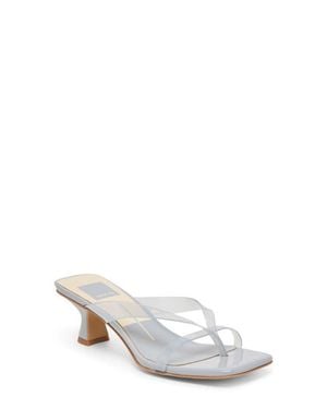 Dolce Vita Brevel Vinyl Translucent Strap Sandal - White