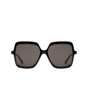 Mohala Eyewear Kilikina Polarized Contourbridge Square Sunglasses - Black