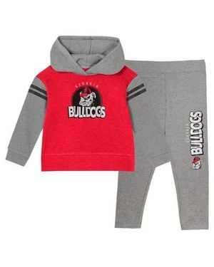 Outerstuff Girls Preschool Georgia Bulldogs Preschool Clubhouse Pullover Hoodie & Legging Set - Red