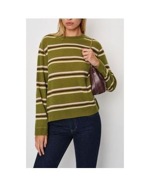 Reformation Cashmere Boyfriend Sweater - Green