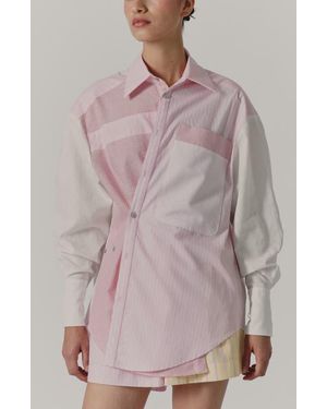 De Loreta Norte Long Sleeve Button-Up Cotton Shirt - Multicolor