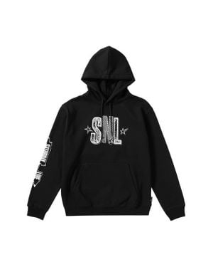 Volcom X Snl Crewneck Cotton Jersey Hoodie - Black
