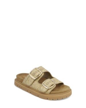 MIA Monica Platform Slide Sandal - Metallic