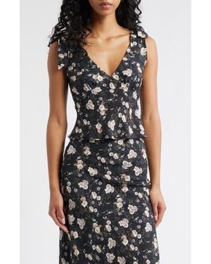 Petal & Pup Kedra Tie Shoulder Top - Black