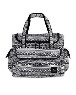 J World Donna Rolling Carry-On Tote With Laptop Sleeve For Travel And Work - Black