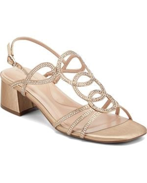 Easy Spirit Yana Block Heel Sandal - Metallic