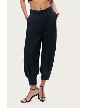 Nocturne Fluid Balloon-Leg Pants - Blue