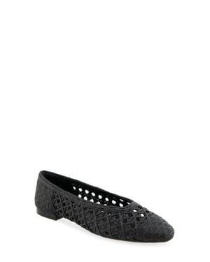 Aerosoles Arno Raffia Ballet Flat - Black