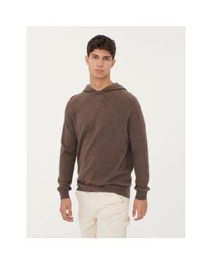 GOBI Mongolian Cashmere Basic Hoodie - Brown