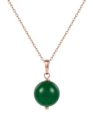 seree Greene Jade- Chalcedony Pendant Necklace
