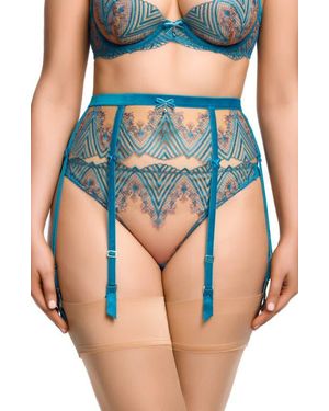 Dita Von Teese Fortunia Suspender Belt - Blue