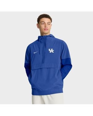 Nike Kentucky Wildcats Anorak Half-Zip Hoodie Jacket - Blue