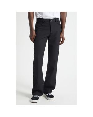 JKEEFER Corey Wool Blend Bootcut Pants - Blue