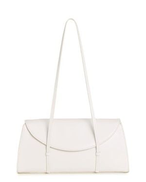 Reformation Elena Leather Shoulder Bag - White