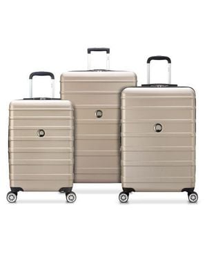 Delsey Paris Margot 3 Piece (20/24/28) Hardside Spinner Suitcase Set - Metallic