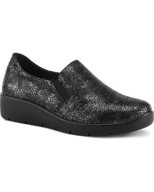 Flexus by Spring Step Pellegrini Slip-On Sneaker - Black
