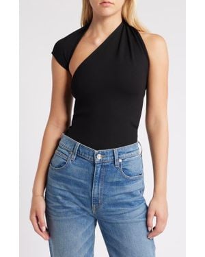 MARCELLA Manhattan One-Shoulder Top - Blue