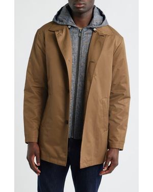 Johnston & Murphy Upton Raincoat With Removable Liner - Brown