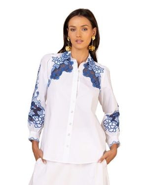 Hale Bob Vesper Poplin Shirt - White