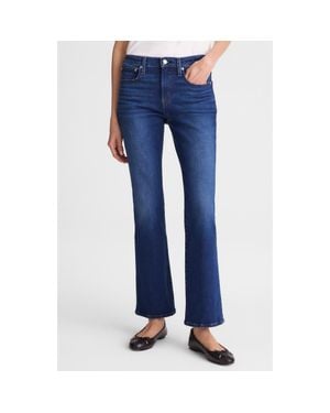 Madewell The Short Crop Flare Jeans - Blue