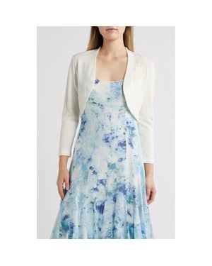 Kay Unger Kelly Embellished Cardigan - White